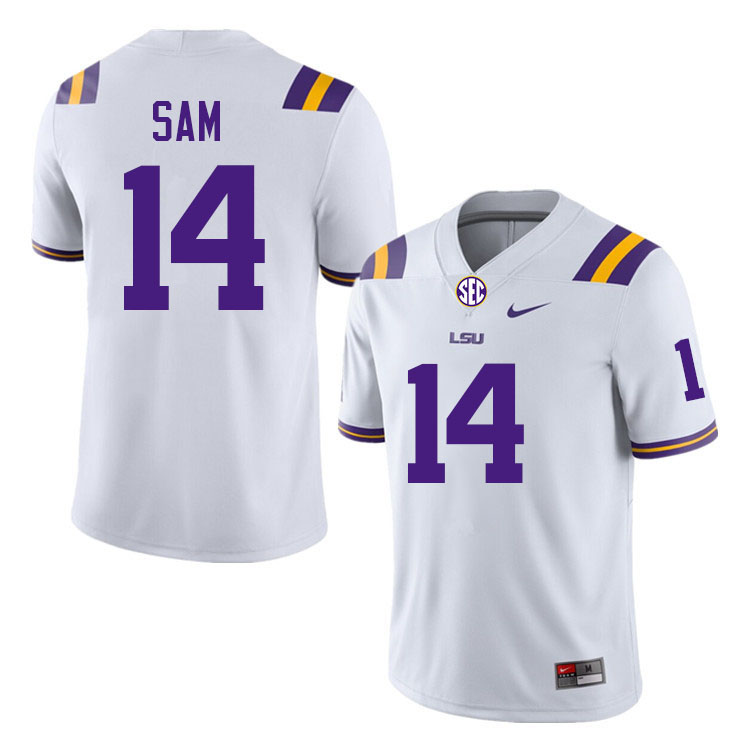 Andre Sam LSU Tigers Jersey,Louisiana State University Tigers Football Jersey-White